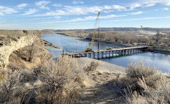 Construction Begins on Bypass Bridge over Yellowstone River